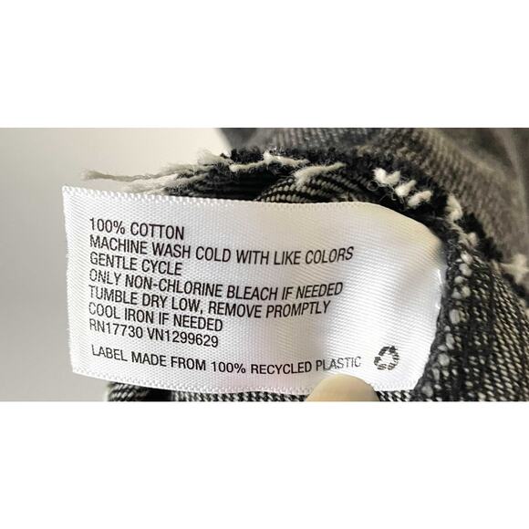 Wild Fable Raw Hem Jumper Skirt Black Gray Size Small - Picture 10 of 10